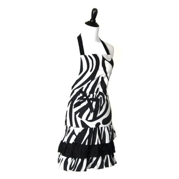 🆕 Flirty Aprons Marilyn Zebra | Black/White - Picture 1 of 9